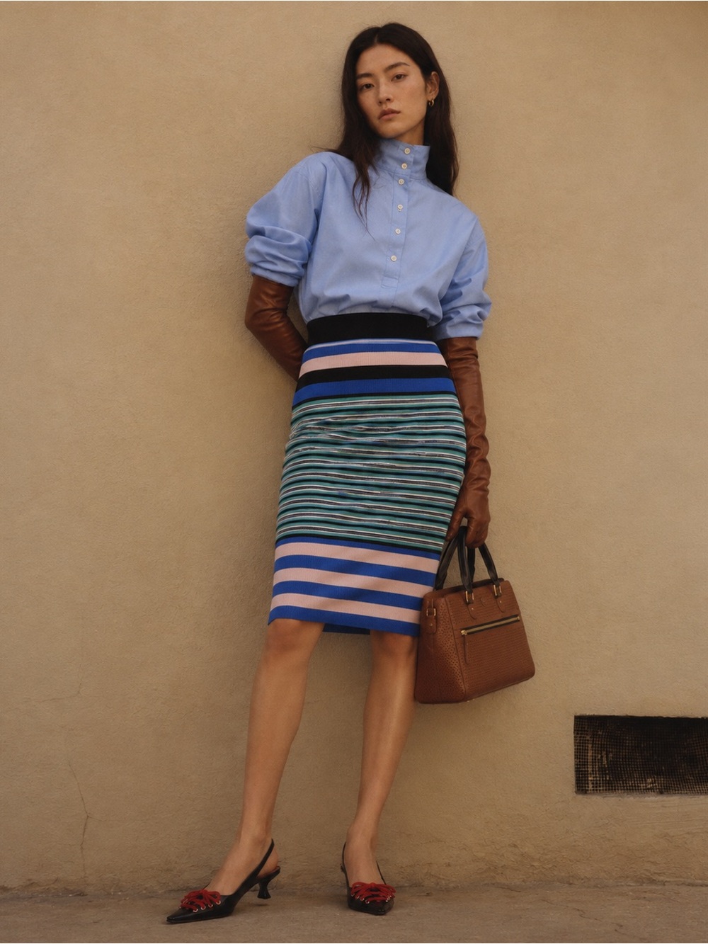 Uniqlo Marni Striped Pencil Skirt Size XS